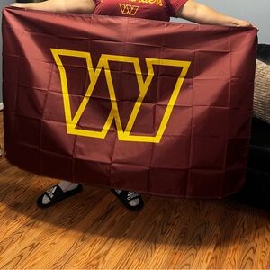 Red and Yellow W Logo Banner